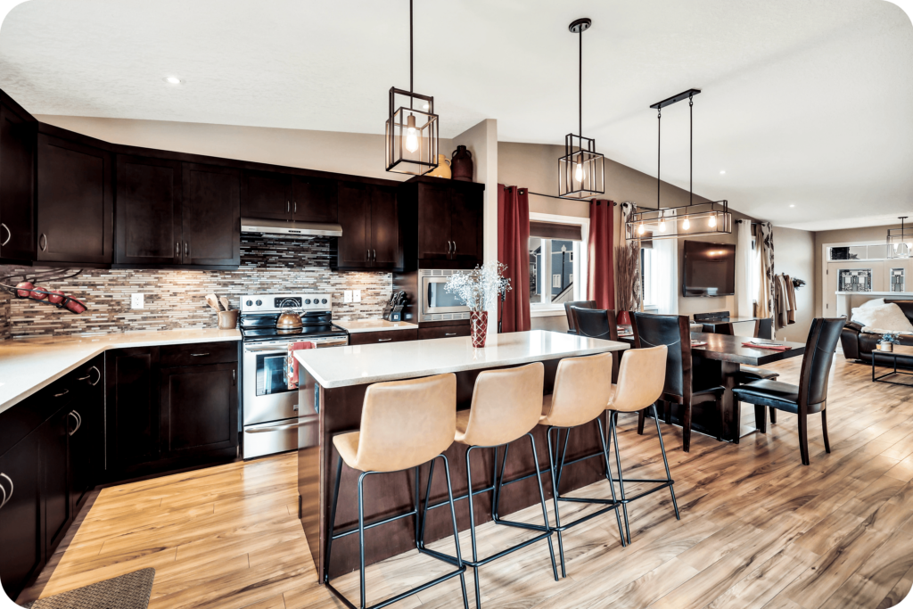 luxury kitchen rounded