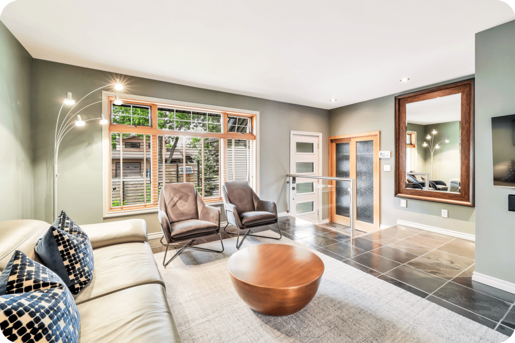 luxury living room rounded